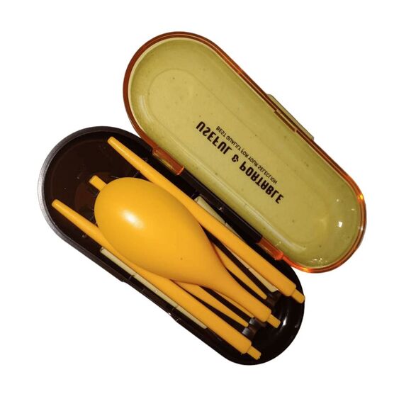 New Portable Travel Spoon & Fork Utensils with Case Lunch Kit - Picture 2 of 8